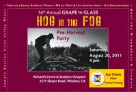 16th Annual Grape to Glass Hog in the Fog Pre-Harvest Party
