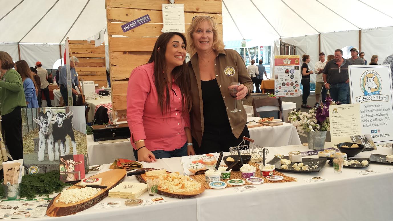 Smiles from the Crew at the Redwood Hill Farm from Sunday's Artisan Cheese Tasting & Marketplace