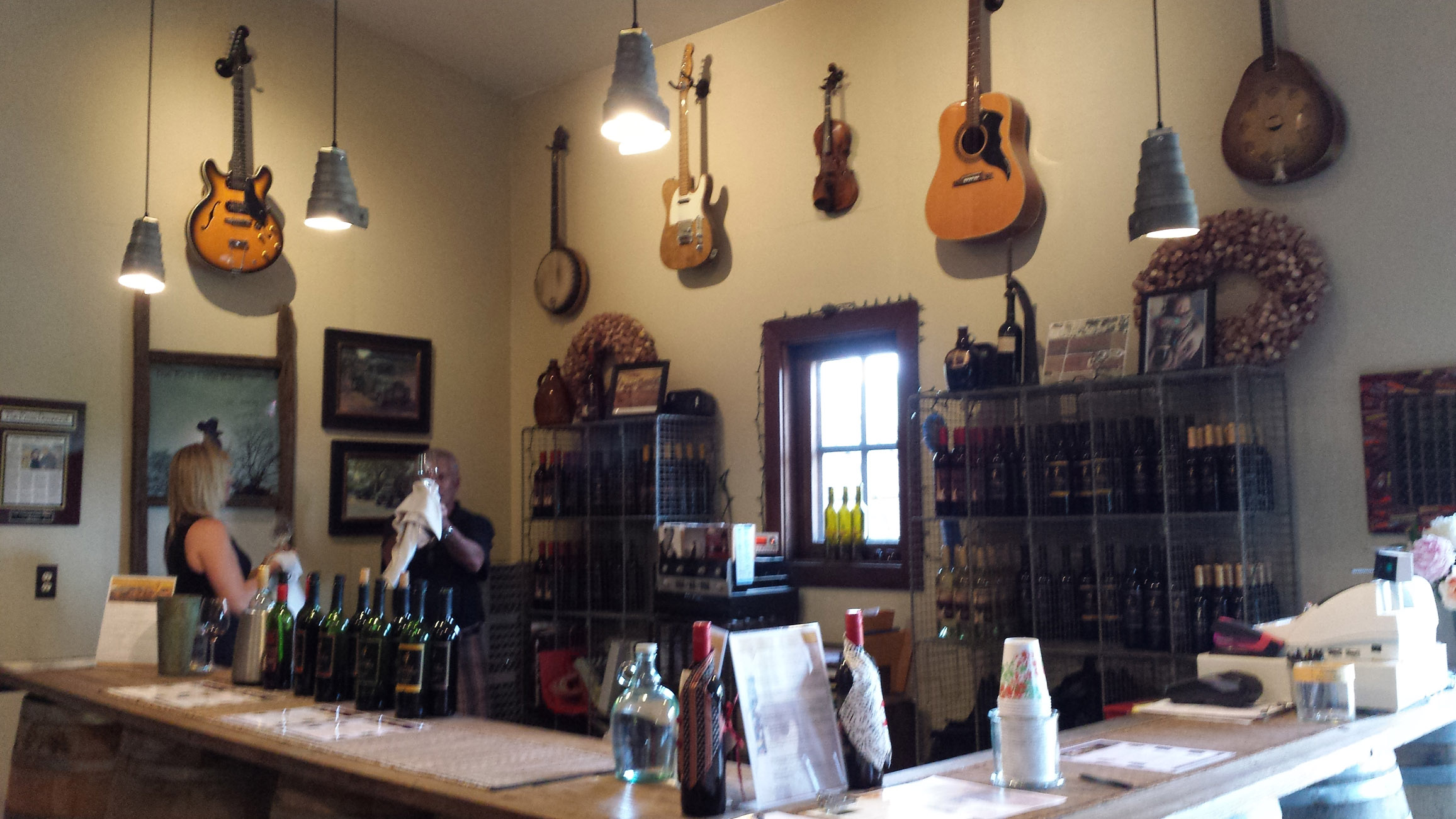 Inside the Tasting Room at Little Vineyards