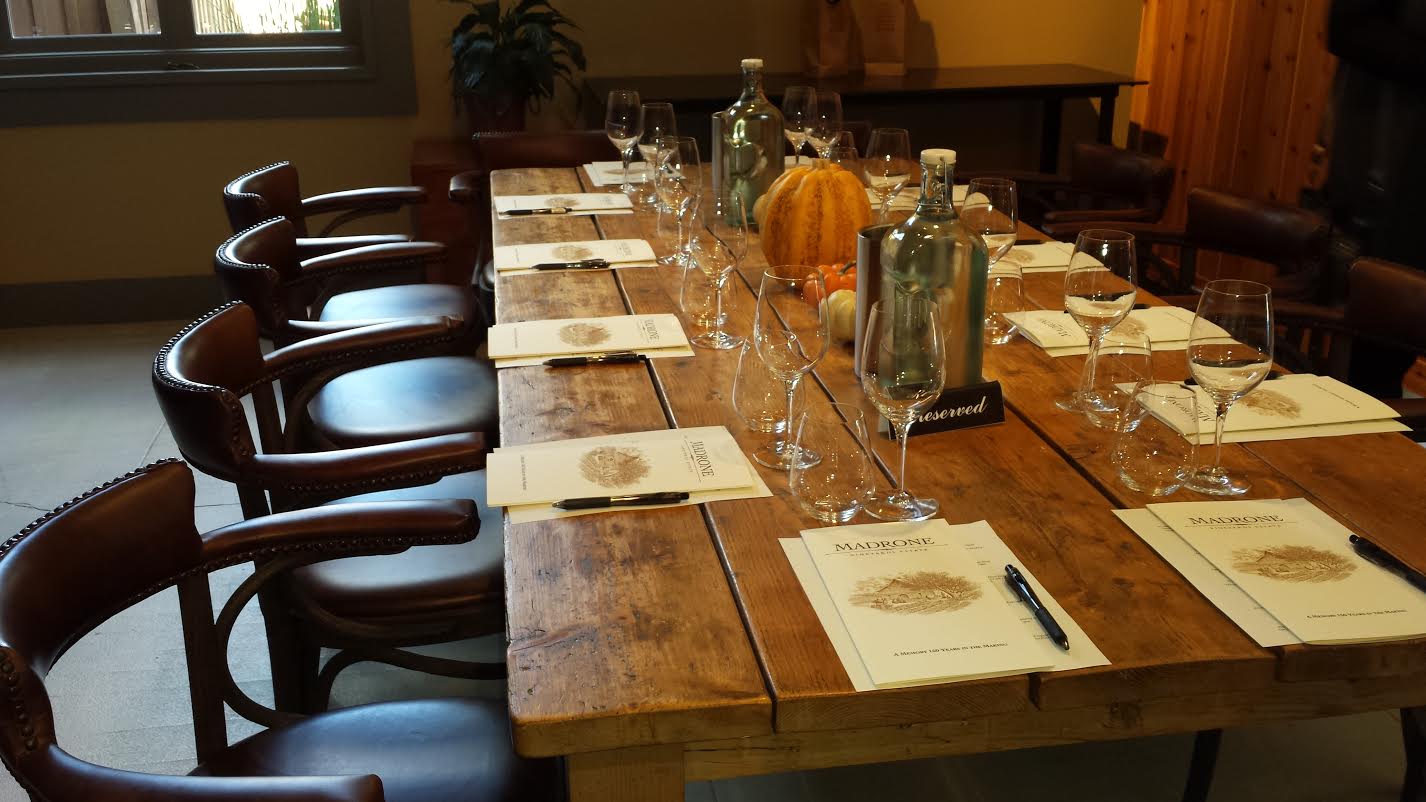 Private Reserved Table for Our Seated Tasting at Madrone Vineyards Estate - Valley of the Moon Winery