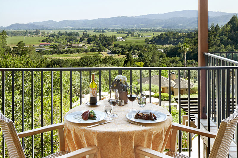 Terrace Table for Two at The Restaurant at Auberge