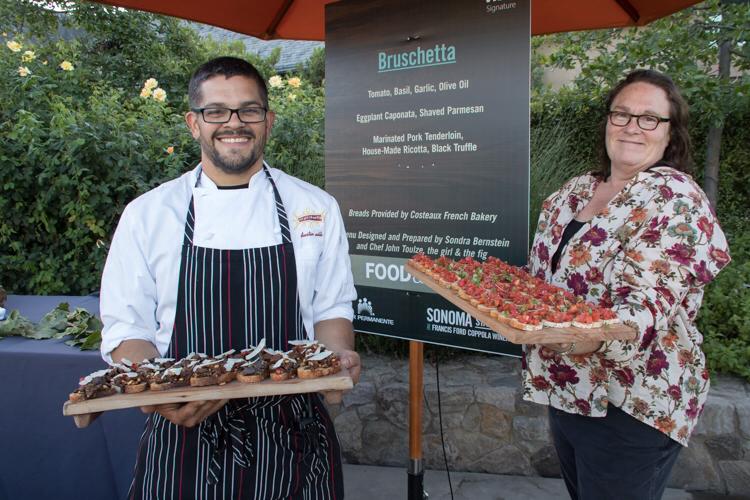 The Girl and the Fig - Sondra Bernstein & Chef John Toulze at Taste of Sonoma, photo by Sonoma Wine Country Weekend