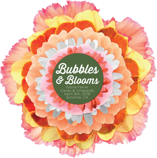 Bubbles and Blooms at Gloria Ferrer